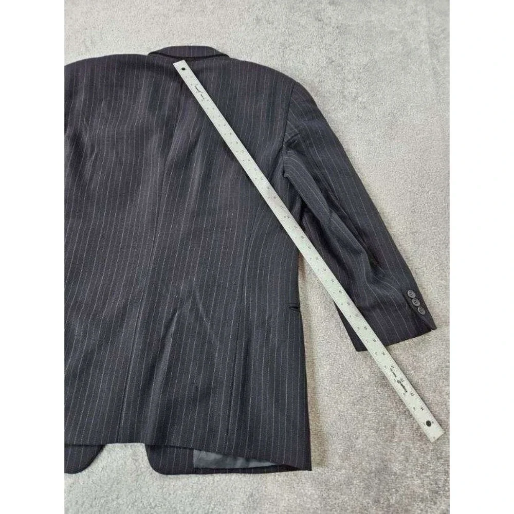 Giorgio Armani Suit Jacket 44 R Black Wool Designer Italy Designer Collezioni